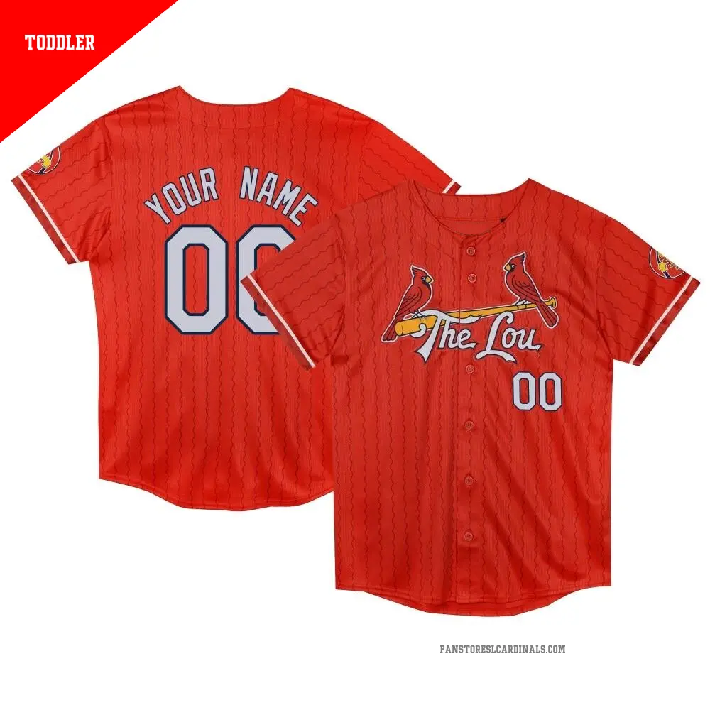 Toddler ＃00 Custom St. Louis Cardinals Red Limited Preschool 2024 City Connect Jersey